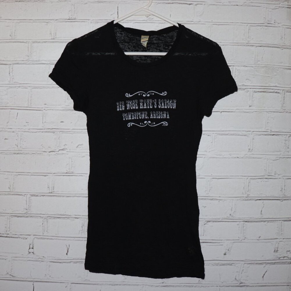🖤 Kavio! “Big Nose Kate’s Saloon – Tombstone, Arizona” Tee · Size L · Black